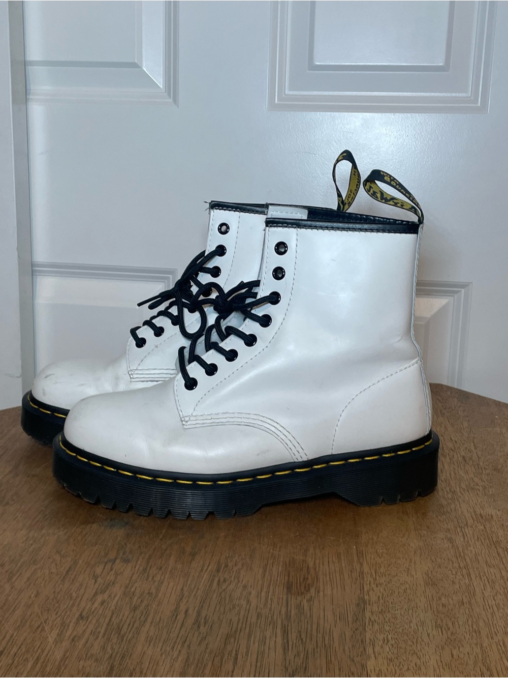Dr. Martens 1460 Bex Platform Boots White Men’s 8 Women’s 9
